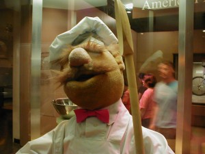 The Swedish Chef from The Muppets on display at the American History Museum.