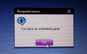 If the software crashes in the middle of a bonus round, it's OK -- it will start off where you stopped once the game is reopened.