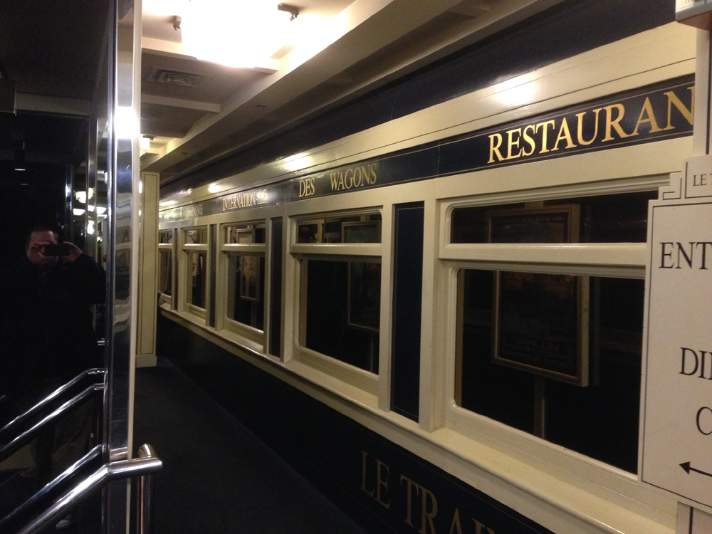 Le Train Bleu: A secret train car restaurant hidden inside