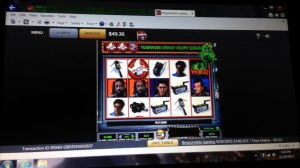 The Ghostbusters slot machine at the Virgin online casino.