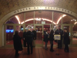 The main entrance to the Oyster Bar Restaurant in Grand Central Terminal, New York City