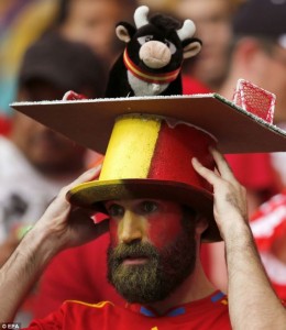 Sad Spanish Bull Hat Fans.